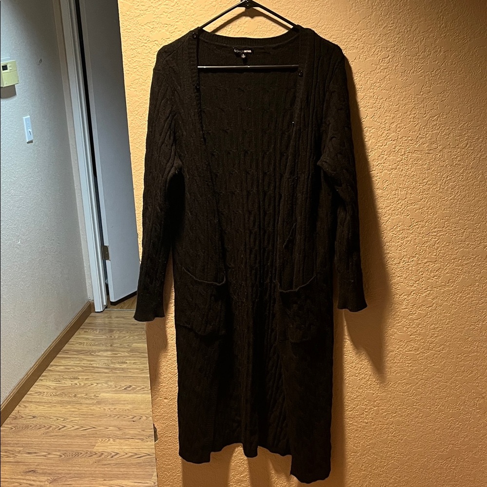 Fashion Nova Charcoal Knit Sweater